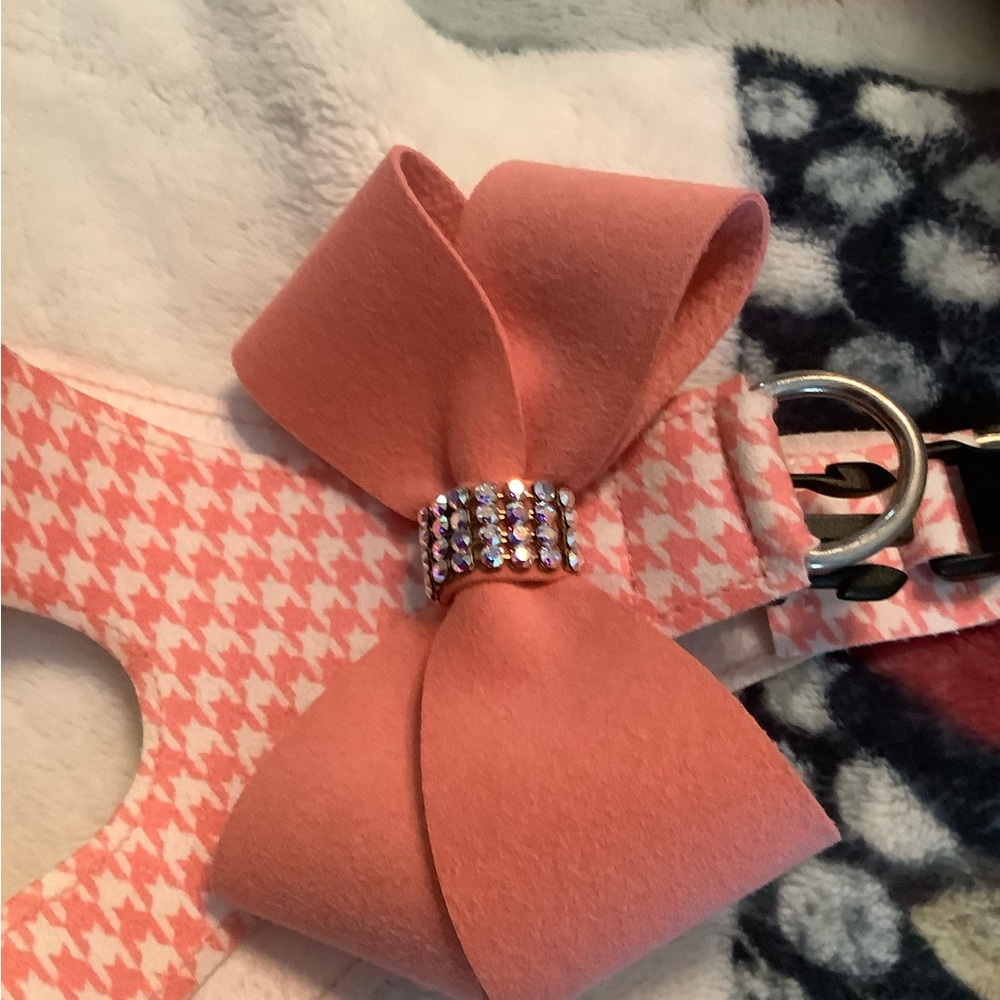 Dog harness with Swarovski crystals